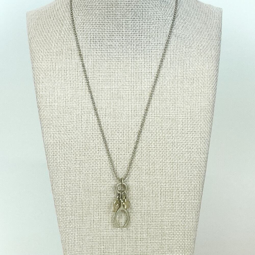 Wishbone, Horseshoe and Star pendant necklace